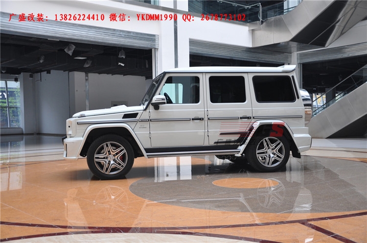奔馳G級(jí)W463 G500 AMG改裝WALD大包圍機(jī)蓋排氣管 奔馳G系改裝包圍