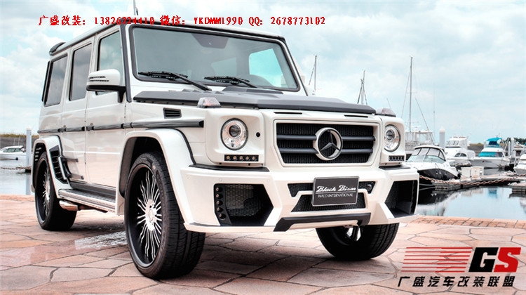 奔馳G級(jí)W463 G500 AMG改裝WALD大包圍機(jī)蓋排氣管 奔馳G系改裝包圍