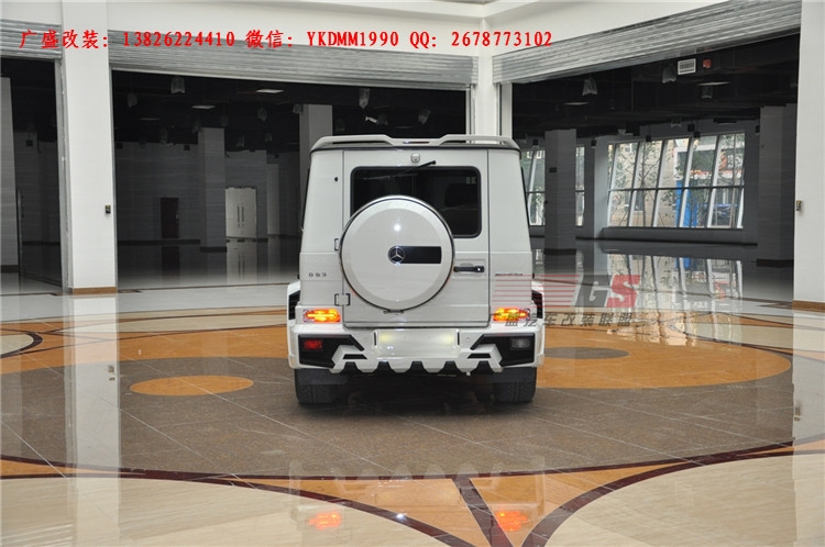 奔馳G級(jí)W463 G500 AMG改裝WALD大包圍機(jī)蓋排氣管 奔馳G系改裝包圍