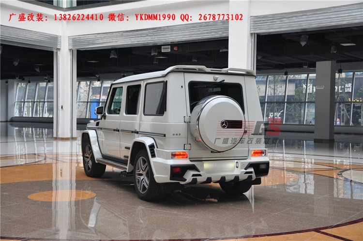 奔馳G級(jí)W463 G500 AMG改裝WALD大包圍機(jī)蓋排氣管 奔馳G系改裝包圍