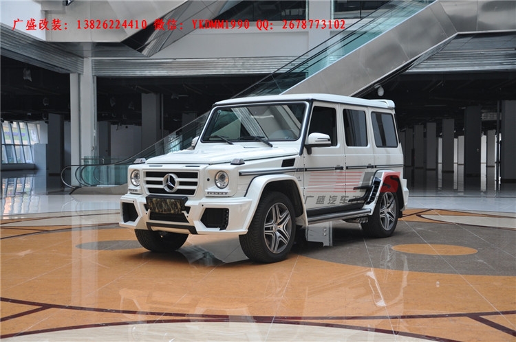 奔馳G級(jí)W463 G500 AMG改裝WALD大包圍機(jī)蓋排氣管 奔馳G系改裝包圍