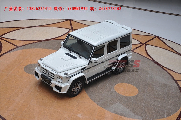 奔馳G級(jí)W463 G500 AMG改裝WALD大包圍機(jī)蓋排氣管 奔馳G系改裝包圍