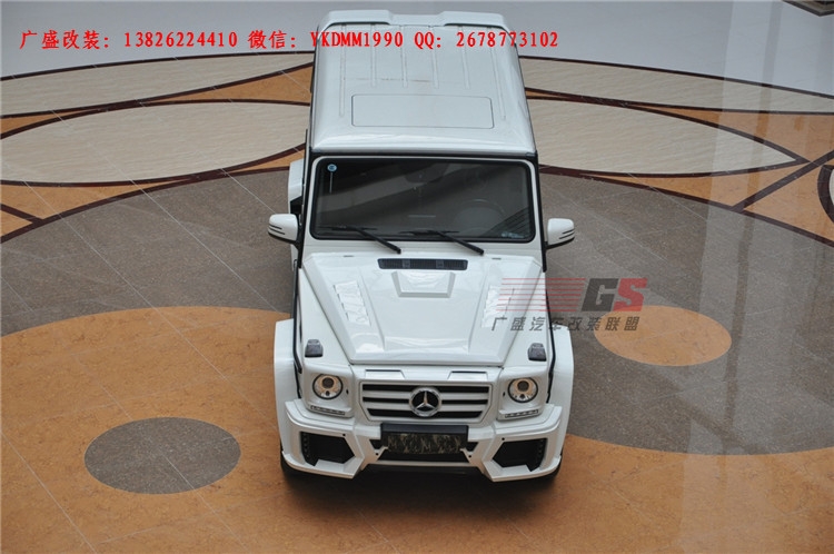 奔馳G級(jí)W463 G500 AMG改裝WALD大包圍機(jī)蓋排氣管 奔馳G系改裝包圍