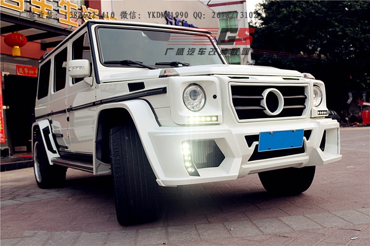 奔馳G級W463/G500/G63AMG/G65AMG改裝WALD大包圍輪眉機(jī)蓋碳纖尾翼