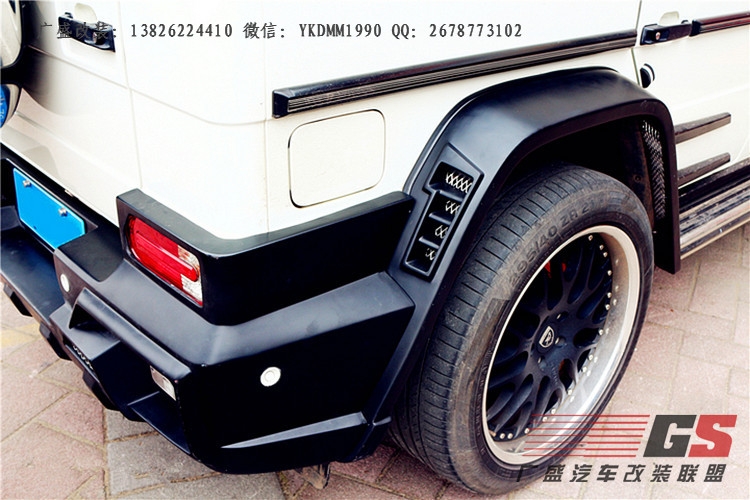 奔馳G級W463/G500/G63AMG/G65AMG改裝WALD大包圍輪眉機(jī)蓋碳纖尾翼