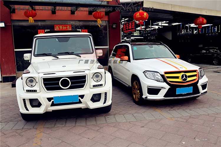 奔馳G級W463/G500/G63AMG/G65AMG改裝WALD大包圍輪眉機(jī)蓋碳纖尾翼