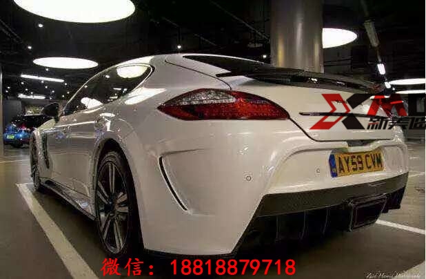 保時(shí)捷970碳纖維雙層尾翼/ 內(nèi)飾機(jī)蓋碳纖維 排氣改裝大小包圍