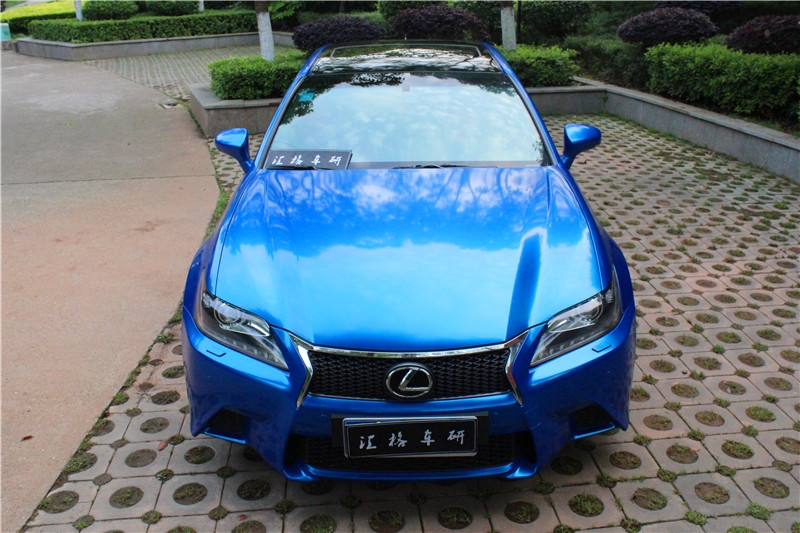 長沙車衣裳改色膜 全車改色膜 車衣裳進口改色膜 雷克薩斯-爵士藍