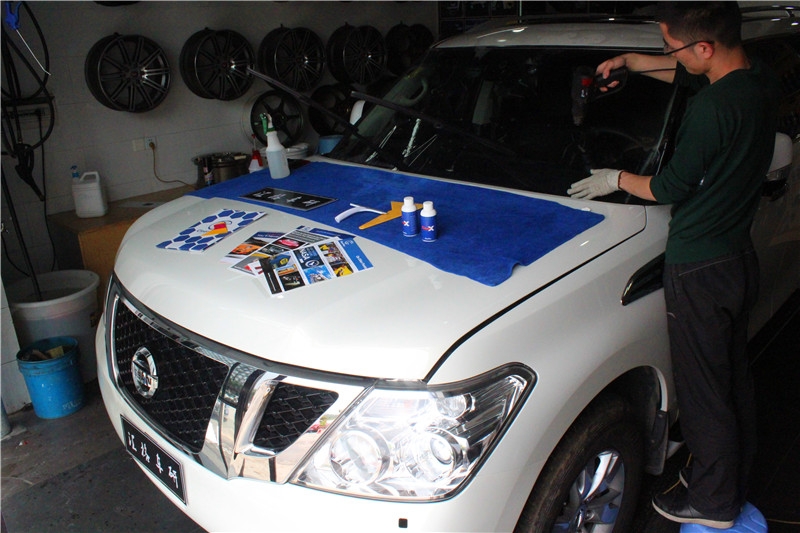 長沙玻璃盾實體店 美國ClearPlex隱形玻璃盾甲 日產途樂施工ClearPlex隱形玻璃盾甲膜