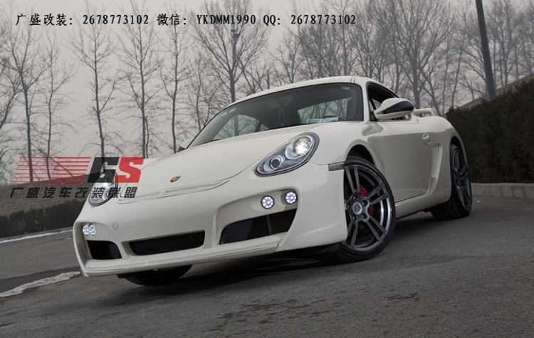 保時捷Cayman/Boxster/987改裝Techart大包圍 排氣管碳纖維尾翼