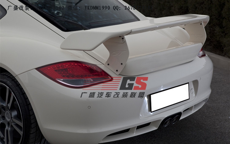 保時捷Cayman/Boxster/987改裝Techart大包圍 排氣管碳纖維尾翼