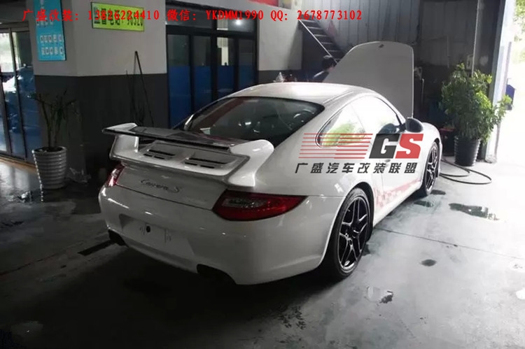 Porsche05-11年保時(shí)捷911/997卡雷拉改裝GT3大包圍 尾翼排氣管