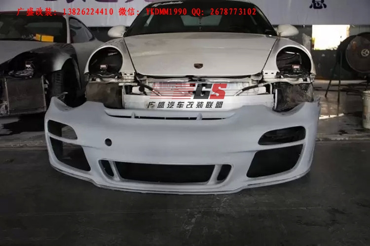 Porsche05-11年保時(shí)捷911/997卡雷拉改裝GT3大包圍 尾翼排氣管