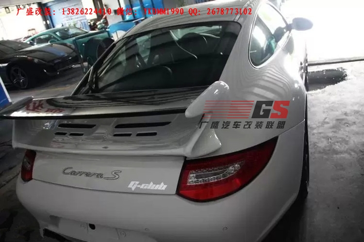 Porsche05-11年保時(shí)捷911/997卡雷拉改裝GT3大包圍 尾翼排氣管
