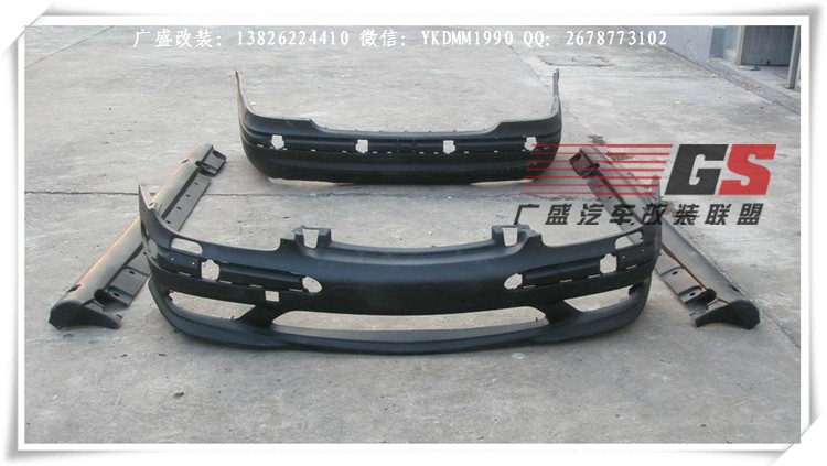 01-06年奔馳S級W220/S350/S500/S600改裝S63AMG保險杠大包圍尾翼