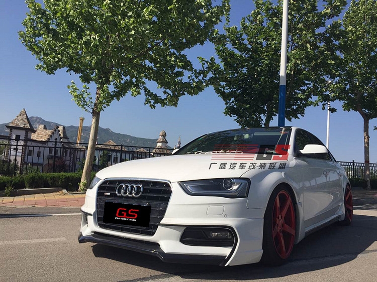 奧迪A4L改裝包圍 B9改裝大包圍 奧迪A4L尾翼 前唇 排氣管WALD款