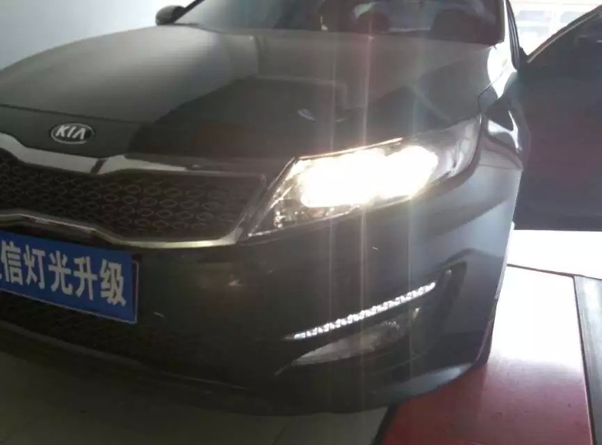 【石家莊恒信燈光升級(jí)】保定K5不遠(yuǎn)百公里前來(lái)恒信進(jìn)行燈光升級(jí)