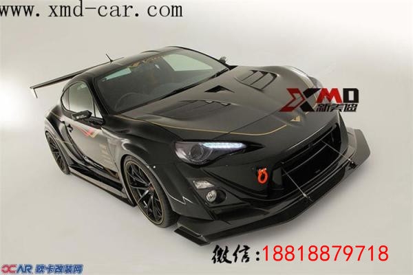 豐田86 斯巴魯BRZ VARIS款碳纖維機蓋碳纖維寬體包圍尾翼排氣管