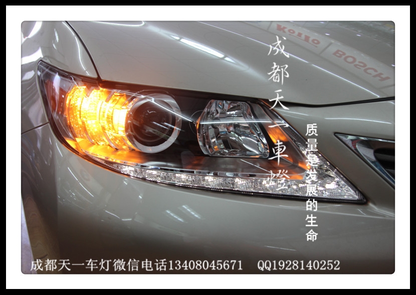 成都雷克薩斯改燈|成都凌志車燈改裝氙氣燈雙光透鏡