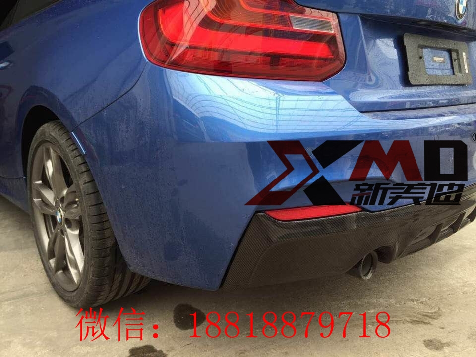 寶馬2系M235 M tech后杠裝 碳纖維后唇