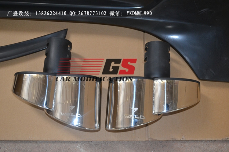 奔馳CLS300 350 AMG級(jí)W219改裝WALD大包圍排氣管碳纖維尾翼后唇
