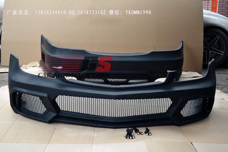 奔馳CLS300 350 AMG級(jí)W219改裝WALD大包圍排氣管碳纖維尾翼后唇