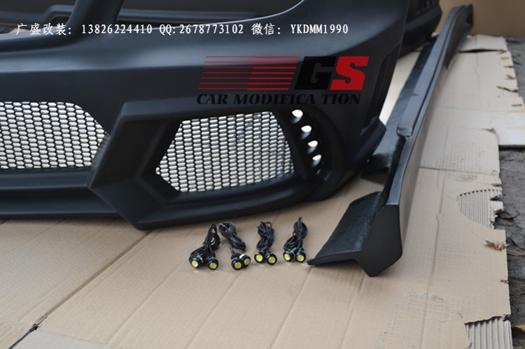 奔馳CLS300 350 AMG級(jí)W219改裝WALD大包圍排氣管碳纖維尾翼后唇