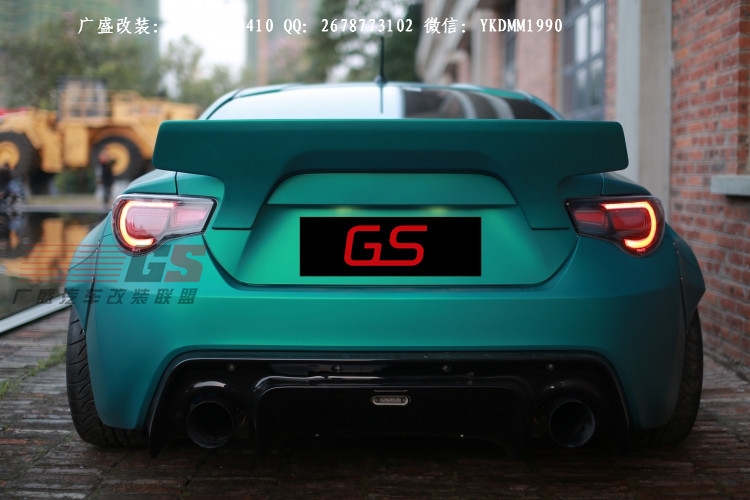 豐田GT86改裝Greddy Rocket bunny寬體二代大包圍碳纖維前唇排氣
