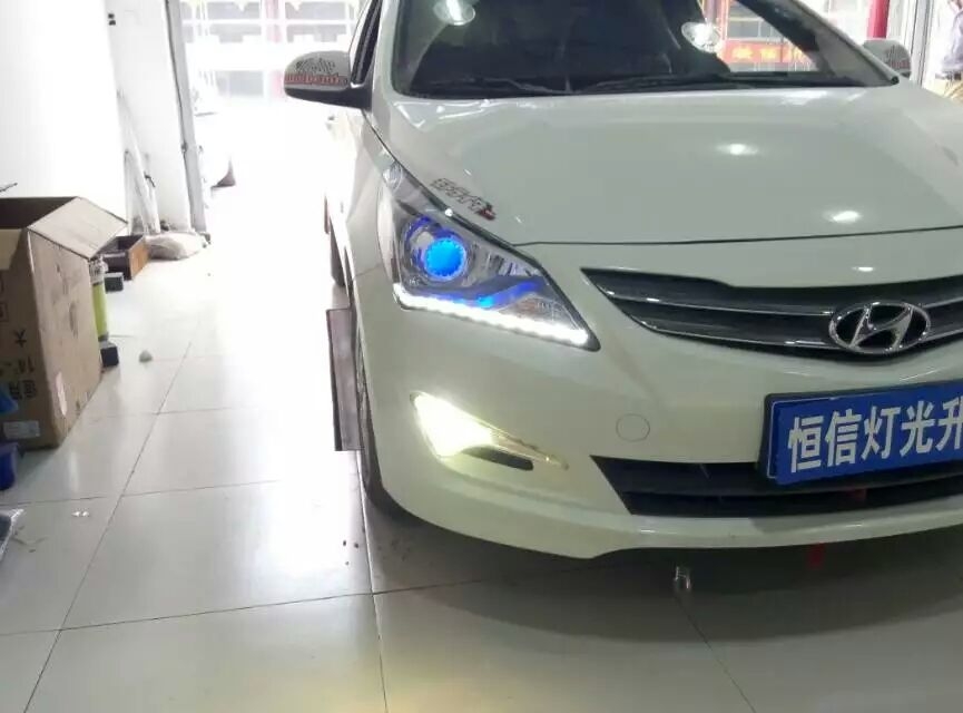 【石家莊恒信燈光升級(jí)】又一個(gè)被直接裝氙燈坑害的瑞納，前來恒信升級(jí)q5套餐