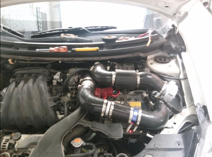 日产轩逸提升动力节油改装加装键程离心式电动涡轮增压器LX2008