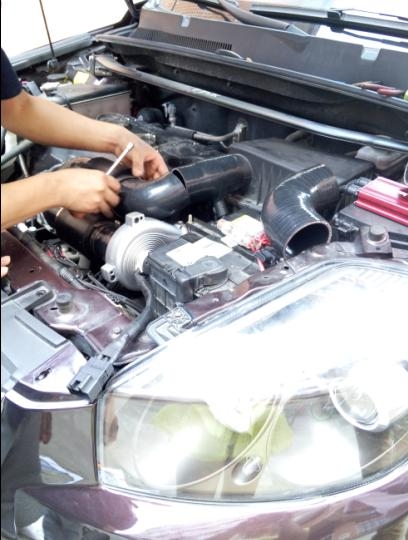 吉利SX718提升动力节油汽车进气改装配件键程离心式电动涡轮增压器LX2008