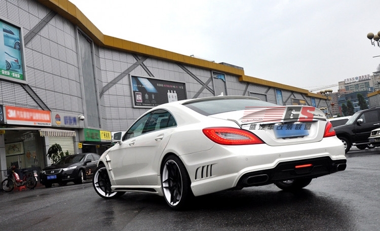 奔馳CLS350/CLS300/W218改裝WALD大包圍葉子板尾翼后唇排氣管前唇