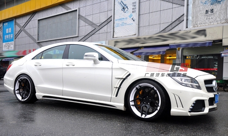 奔馳CLS350/CLS300/W218改裝WALD大包圍葉子板尾翼后唇排氣管前唇