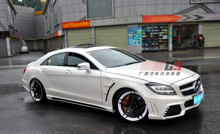 奔馳CLS350/CLS300/W218改裝WALD大包圍葉子板尾翼后唇排氣管前唇