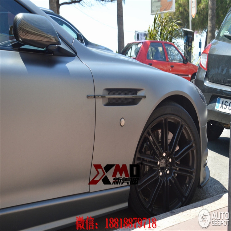 阿斯頓馬丁V8 改 MANSORY 改裝大包圍碳纖維前后擾流板機蓋前后唇機蓋排氣管板套件