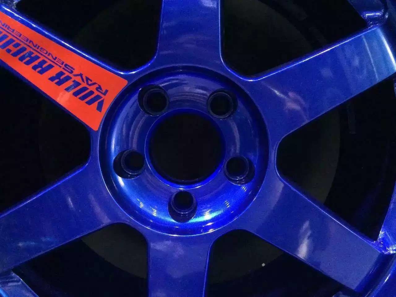 RAYS TE37 SL 定制藍色，大眾 奧迪用現(xiàn)貨?。?！