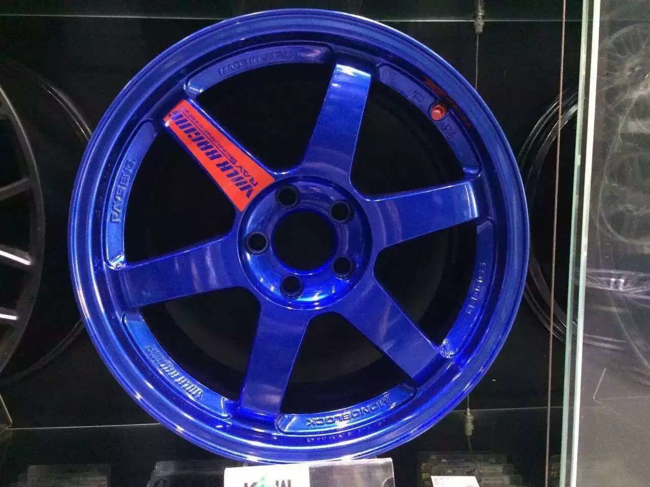 RAYS TE37 SL 定制藍色，大眾 奧迪用現(xiàn)貨?。?！