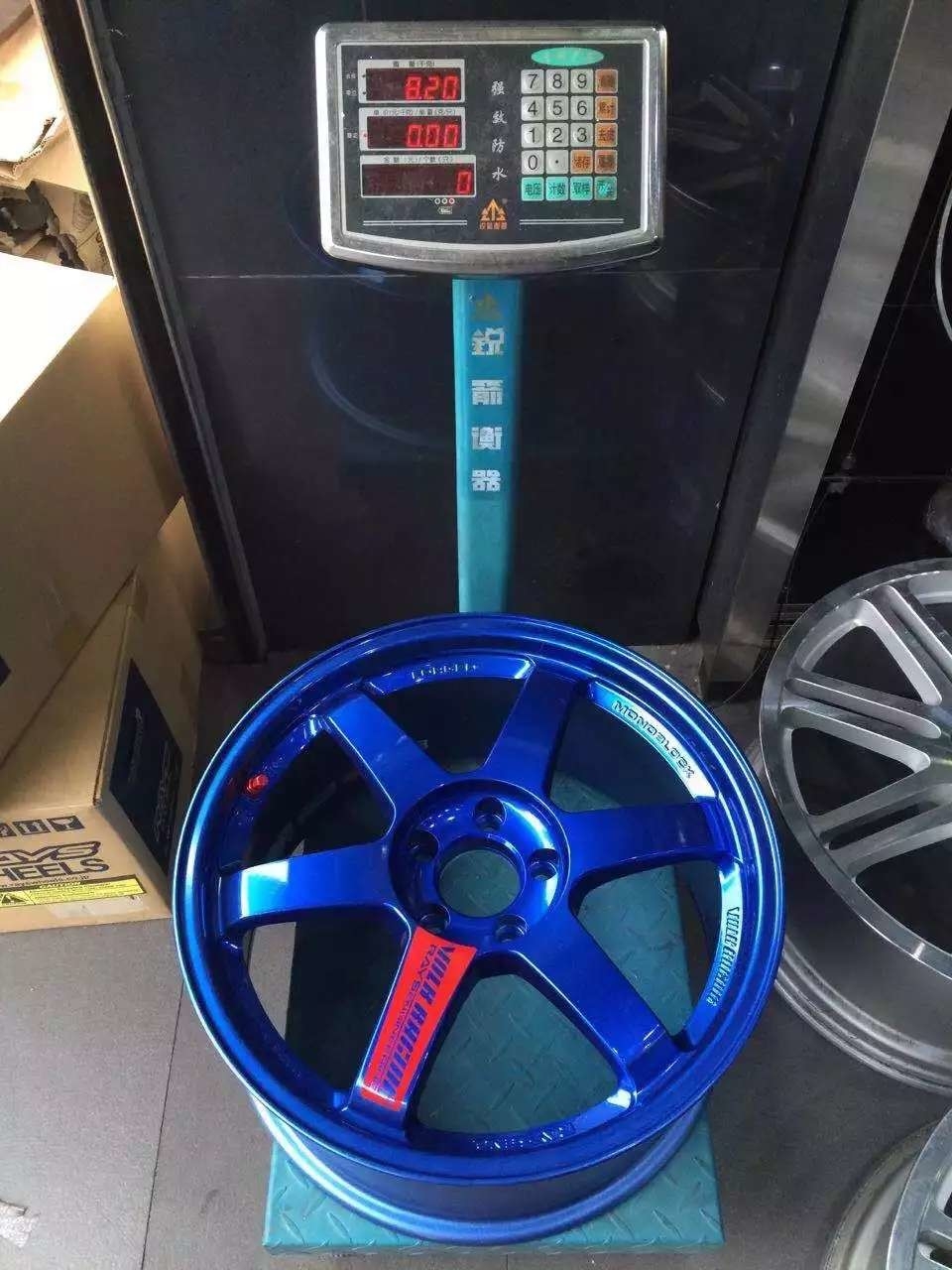 RAYS TE37 SL 定制藍色，大眾 奧迪用現(xiàn)貨?。?！