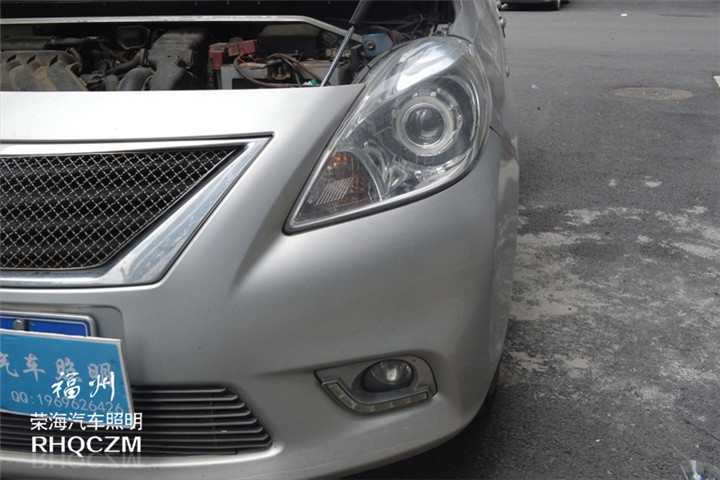 福州汽車照明 日產(chǎn)陽光車燈改裝氙氣燈海拉三透鏡 福州榮海照明