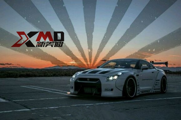 日產(chǎn)GTRR35改裝LBPERFORMANCE款寬體包圍前唇尾翼后擾流排氣