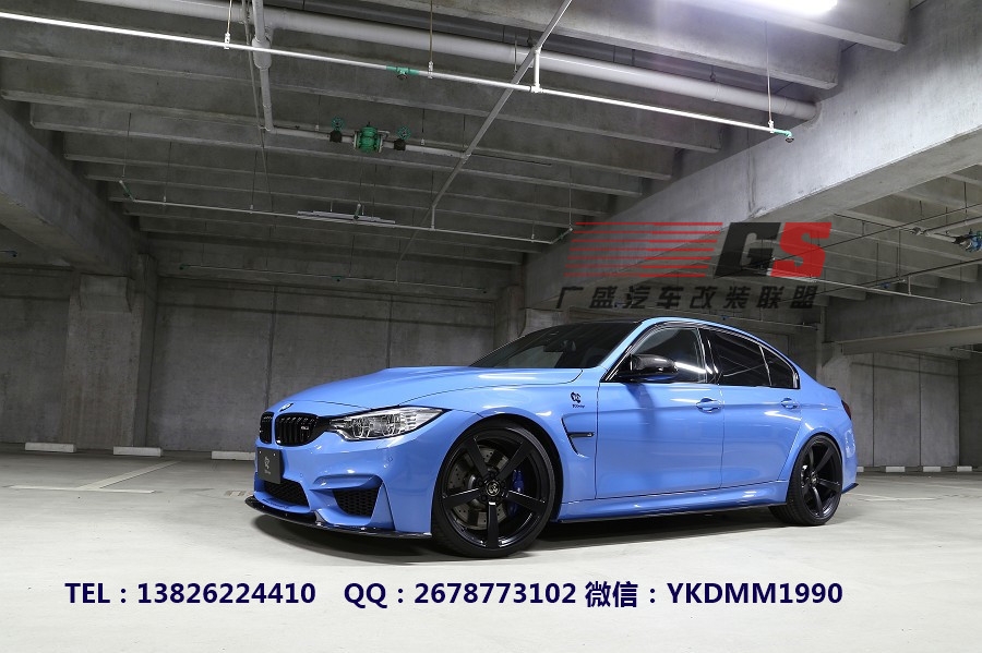 寶馬F80/M3/F82/M4改裝日本3D Design碳纖維下巴前唇 前鏟后唇排氣管 尾翼