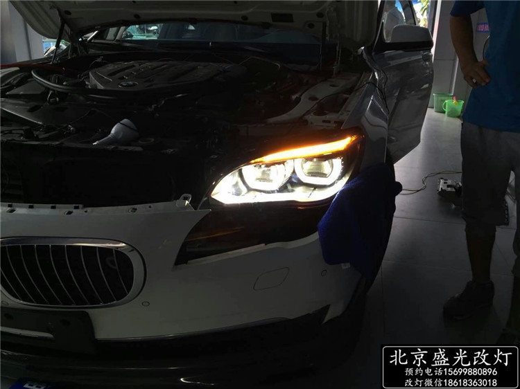 寶馬750LI升級(jí)原廠全LED大燈總成