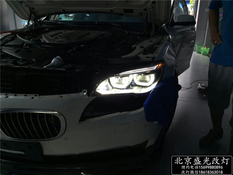 寶馬750LI升級(jí)原廠全LED大燈總成