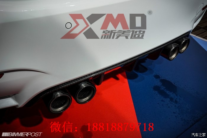 新寶馬4系F32 F33 F36 420 428 435改裝碳纖維后唇尾翼機蓋排氣升級