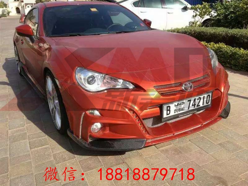 13款豐田GT86改裝大包圍套件碳纖機(jī)蓋尾翼內(nèi)飾改裝排氣