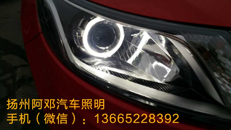起亞K2改裝Q5透鏡、白色天使眼