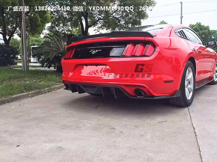 15福特FORD野馬MUSTANG GT改裝HENN碳纖維前唇前鏟后唇尾翼包圍