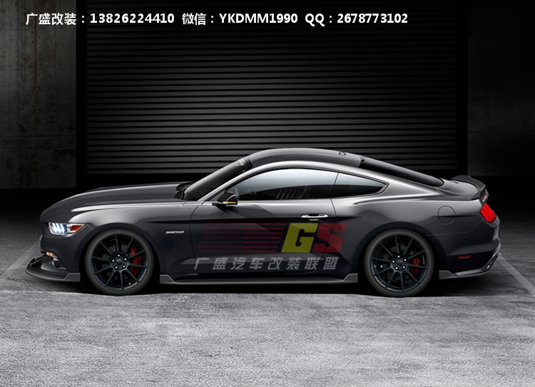 15福特FORD野馬MUSTANG GT改裝HENN碳纖維前唇前鏟后唇尾翼包圍