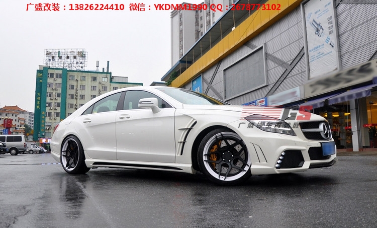 奔馳CLS350/CLS300/W218改裝WALD大包圍葉子板尾翼后唇排氣管前唇