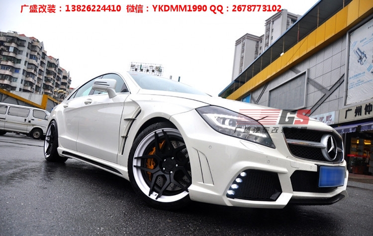 奔馳CLS350/CLS300/W218改裝WALD大包圍葉子板尾翼后唇排氣管前唇